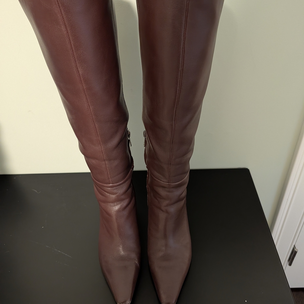Sam Edelman Sylvia Boots in Spiced Pecan, Size 9 Wide Calf - Picture 3 of 12